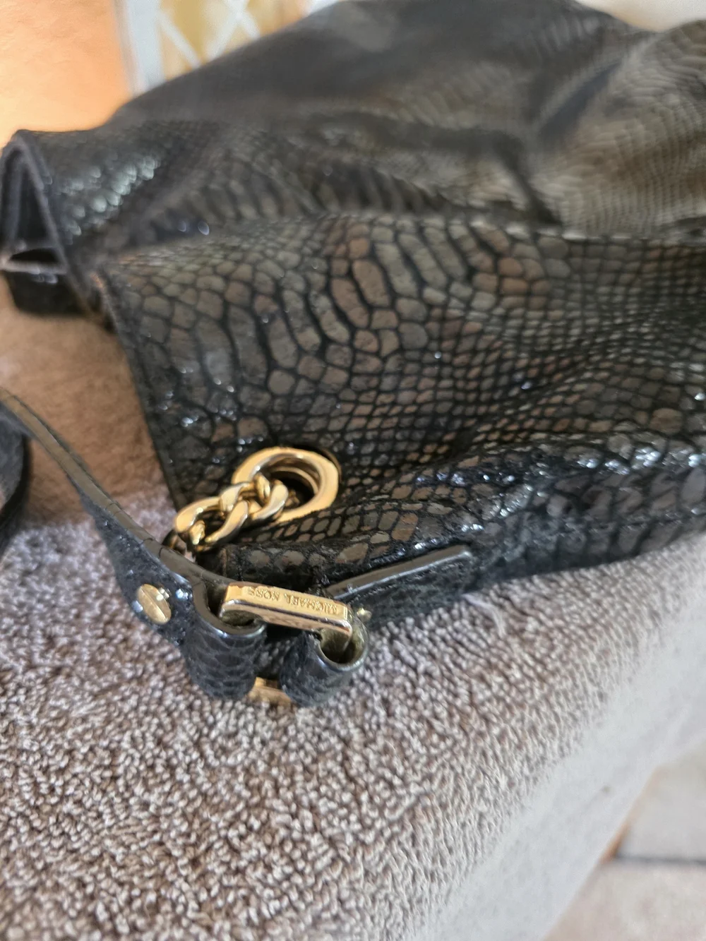 Michael Kors Black Chain Strap Shoulder Bag